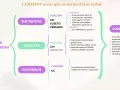 Mapa mental sobre los tipos de subordinadas: sustantivas, adjetivas y adverbiales, con sus funciones y nexos. Incluye clasificación.