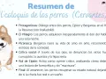 Resumen de "El coloquio de los perros": dos perros hablan, critican la sociedad y narran sus vidas. Al final, vuelven a la normalidad.