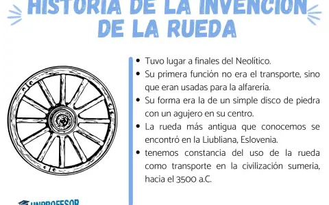 Ilustración de una rueda antigua, similar a las usadas por el inventor de la rueda en la alfarería.
