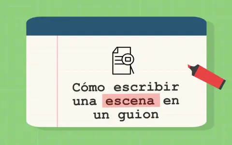 Un ejemplo de guion literario: cómo escribir una escena en un guion.