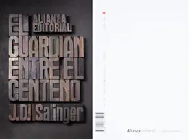 Tipografía de madera para "El guardián entre el centeno" de J.D. Salinger, publicado por Alianza Editorial.